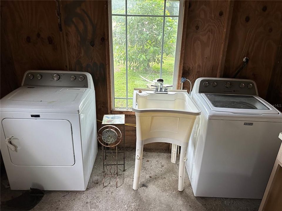 Laundry washer, dryer and sink