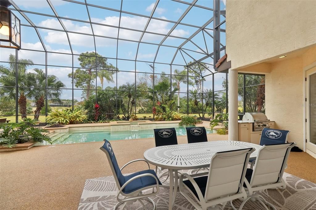 Patio and Pool View