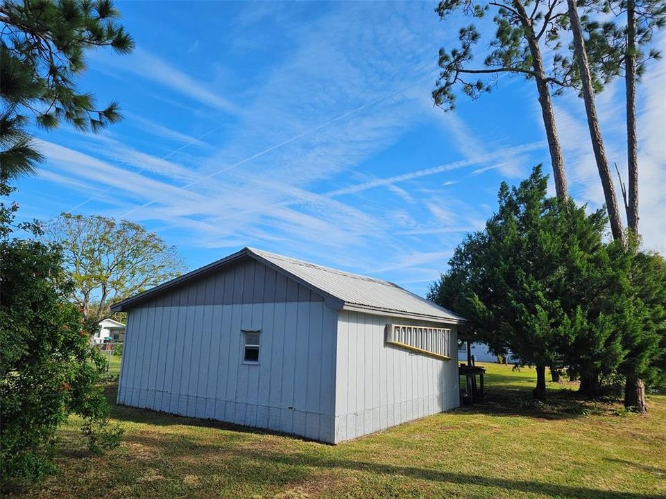 Rear view of shed/workshop