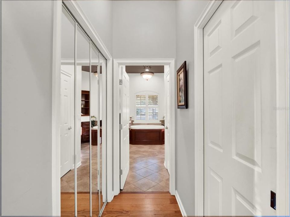 Closet Hallway in Primary Bedroom