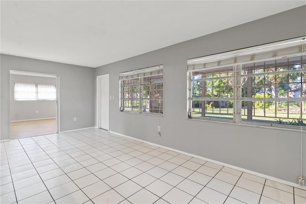 Family Room in back of house