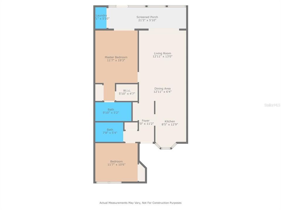 For Sale: $199,900 (2 beds, 2 baths, 1133 Square Feet)