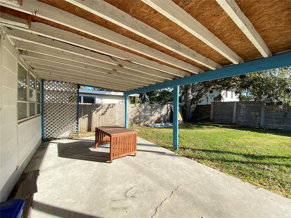 Rear Patio.