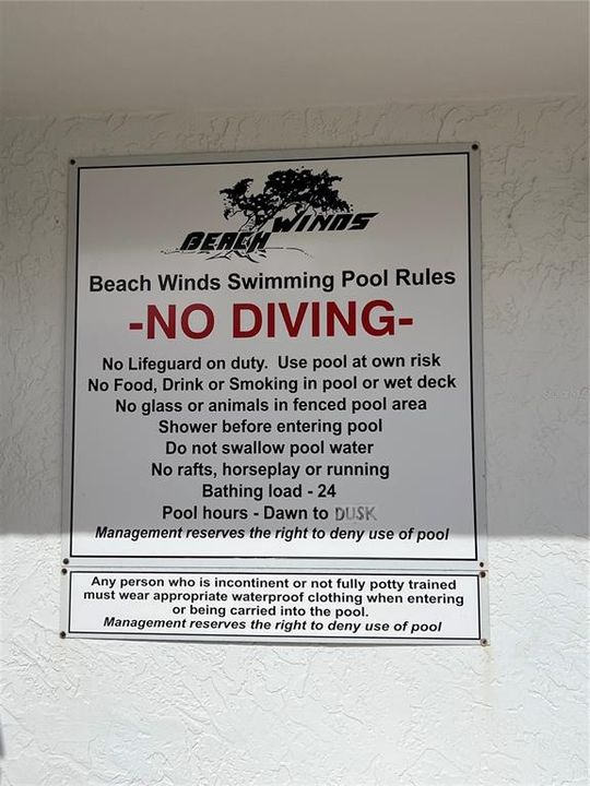 Pool Rules