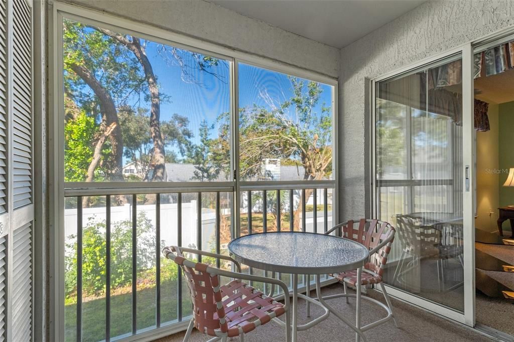 Lanai with Sliders to Living Room and Master Bedroom