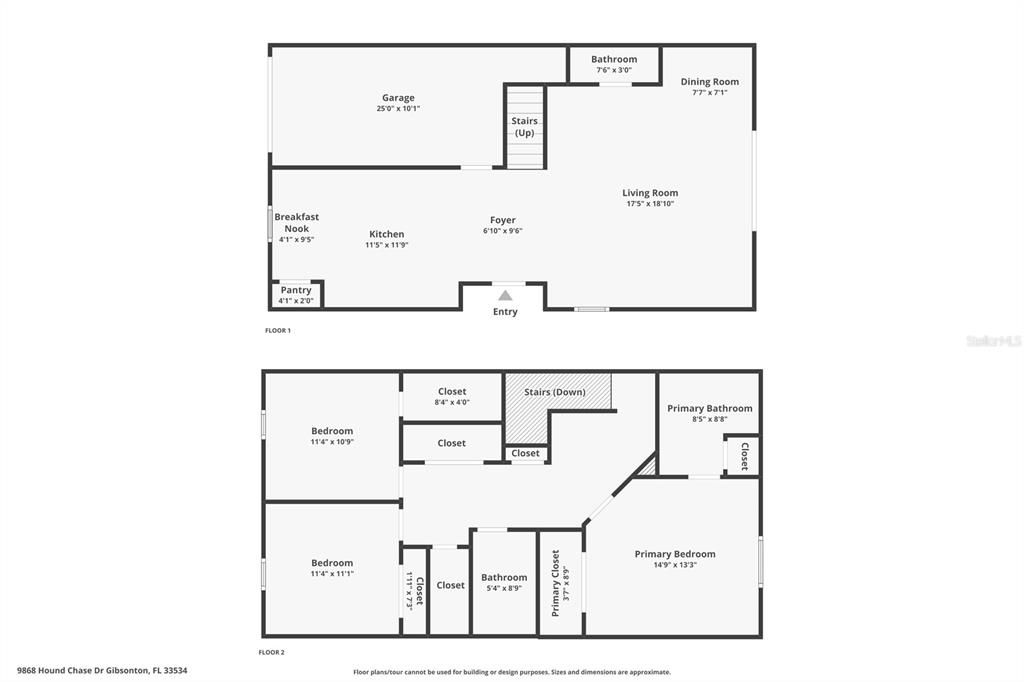 First and Second Floor Plan