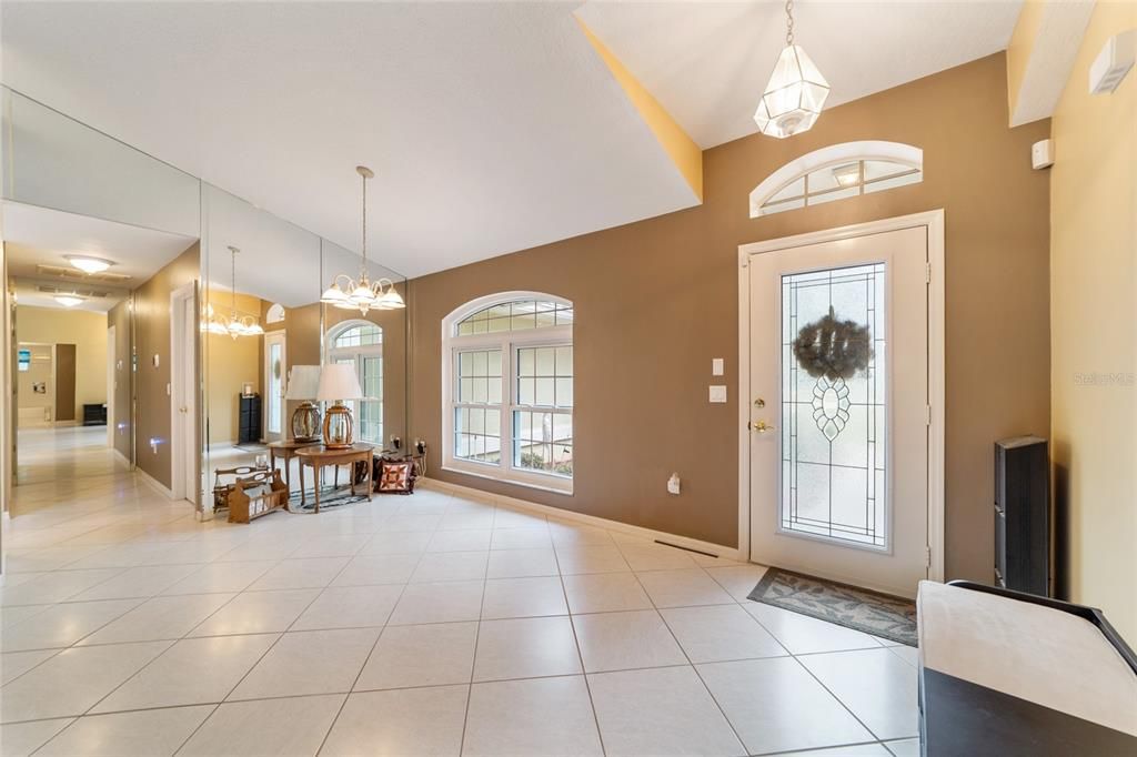 FRONT DOOR AND DINING AREA