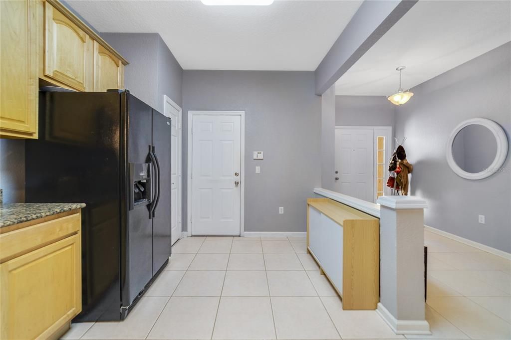 Looking back at entry foyer.