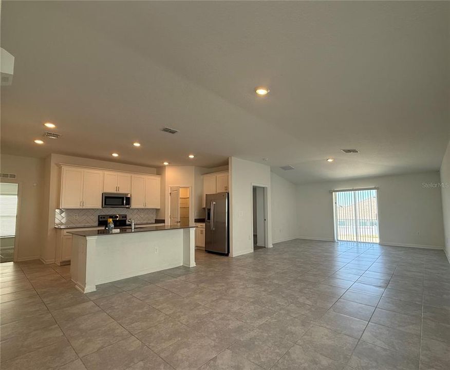 Kitchen and Living Area