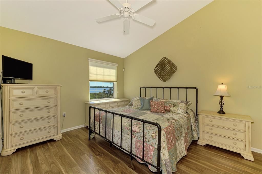 PRIMARY BEDROOM WITH VIEWS OF THE MYAKKA RIVER!