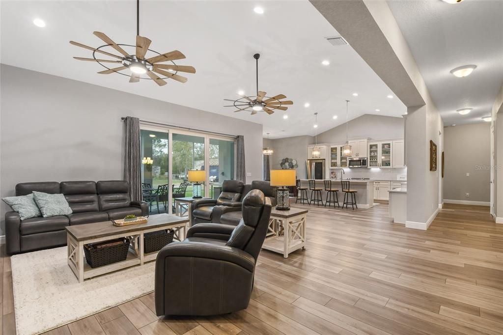 Family Room and Kitchen