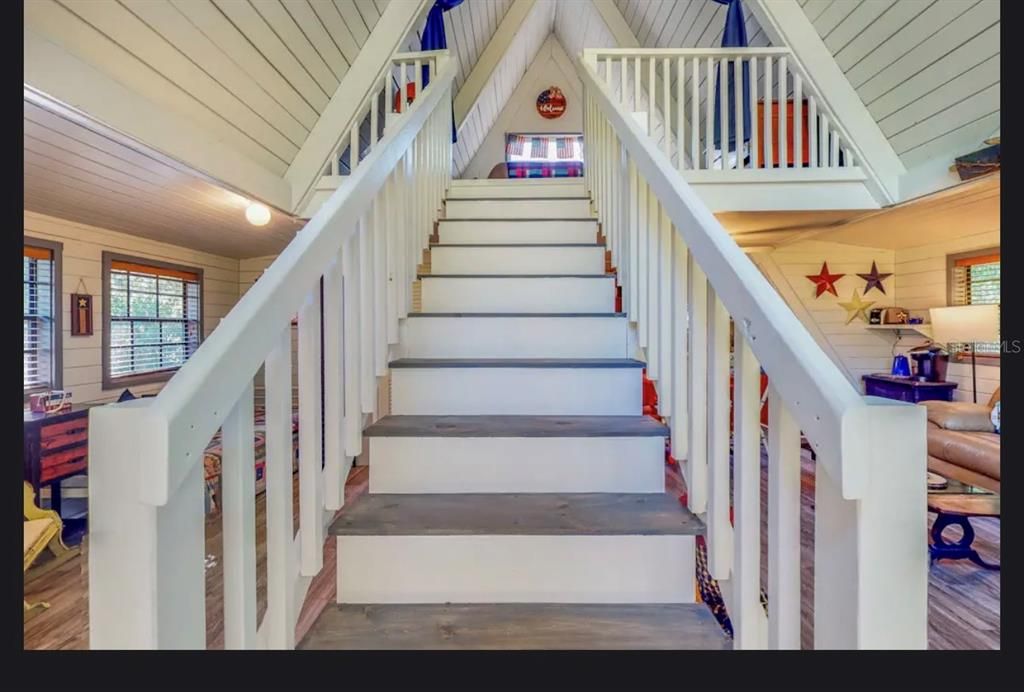 Stairs to loft