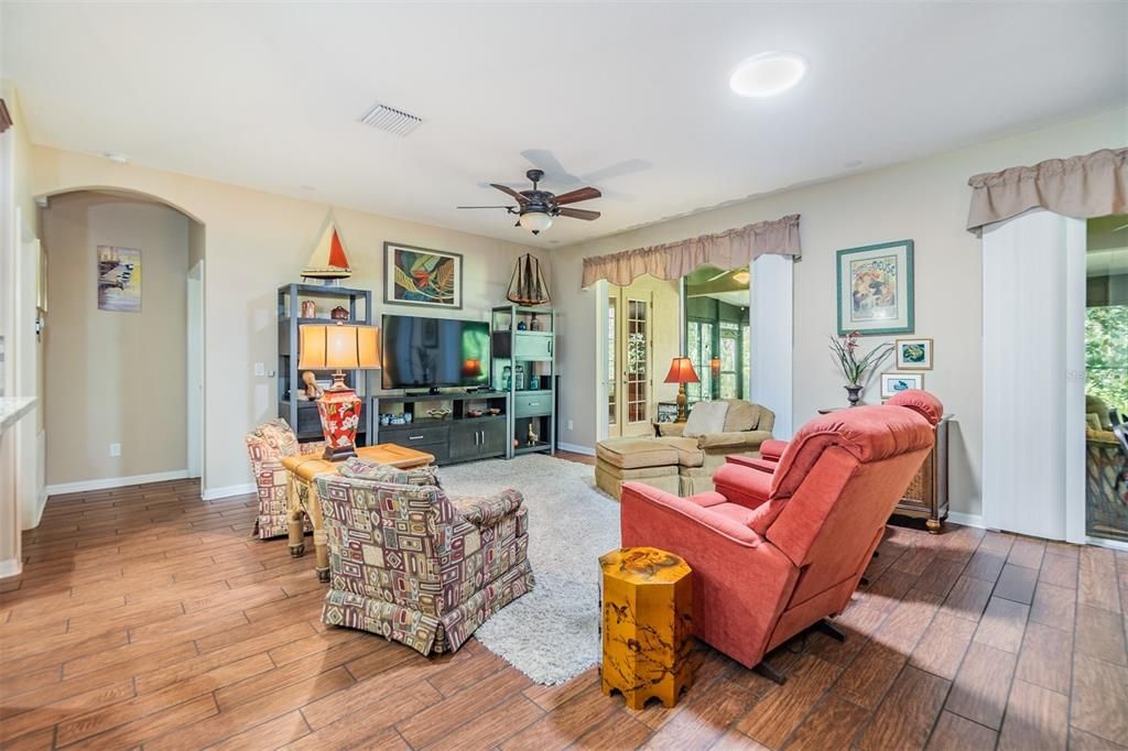 This space can be the dining room or living room and is OPEN to the kitchen for ease in entertaining!