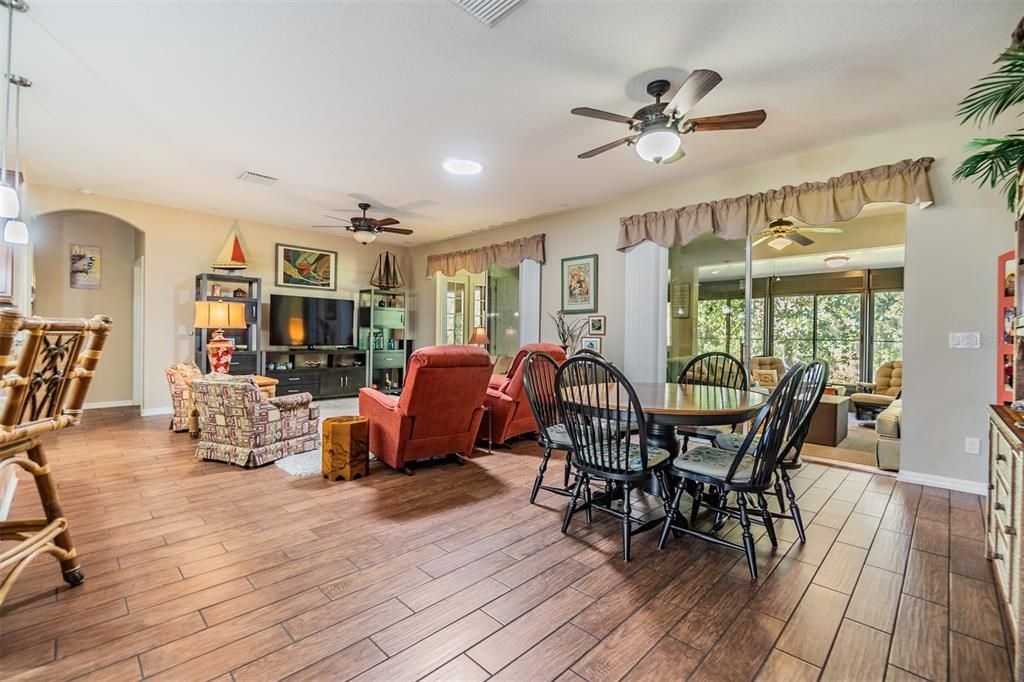 OPEN Augusta floorplan with solar tube and 2 sets of sliding doors to lanai