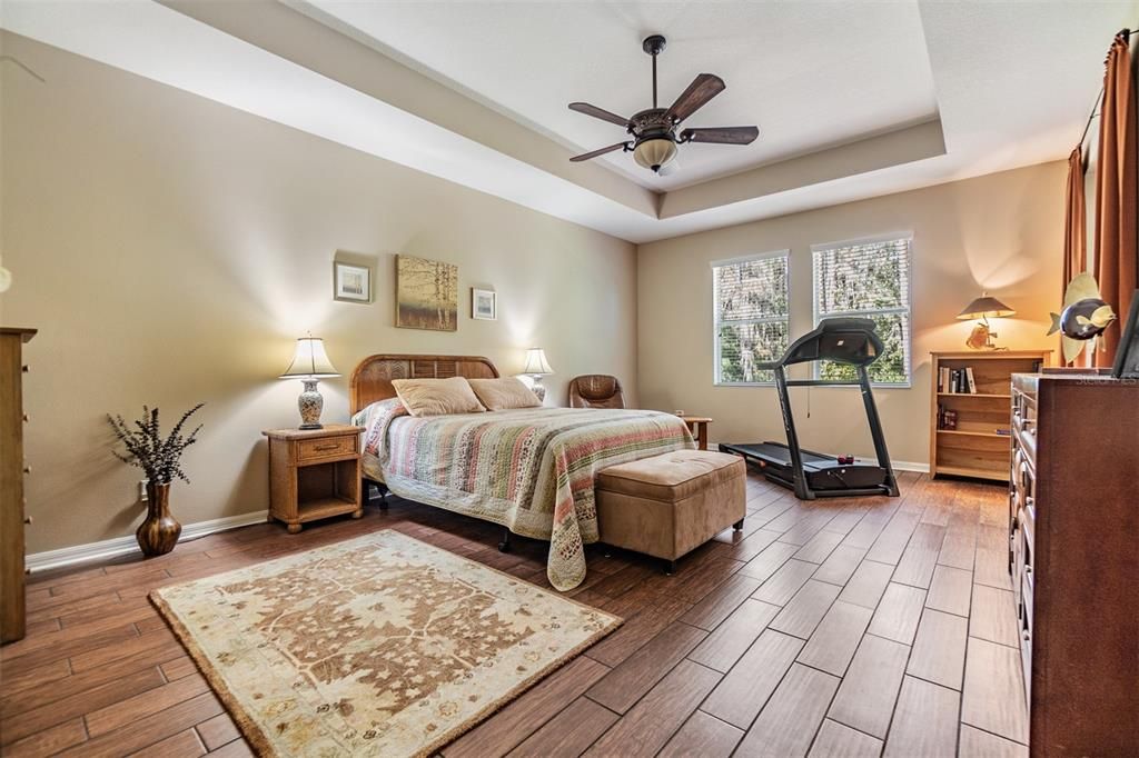 SPACIOUS OWNERS RETREAT with Tray Ceiling, Wood look tile floors and bath ensuite