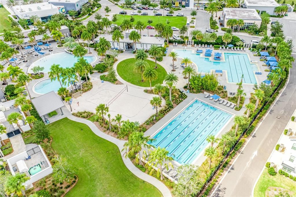 Laureate Park is a one-of-a-kind community that offers residents RESORT STYLE AMENITIES that include community pools, tennis courts, a fitness center, high speed internet, several playgrounds and parks, a community garden, dog park, soccer complex and so much more!