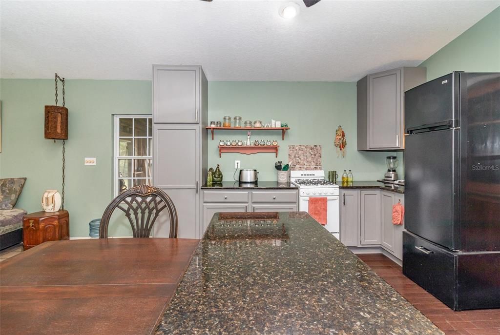 In-Law Suite: Kitchen looking into Screened Porch