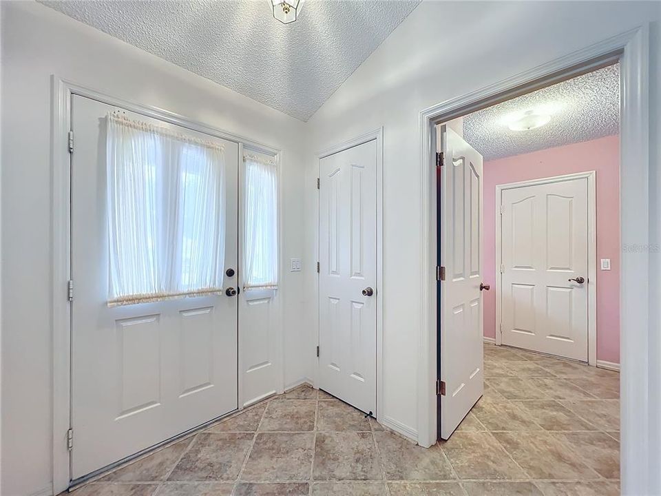 Entry and laundry room