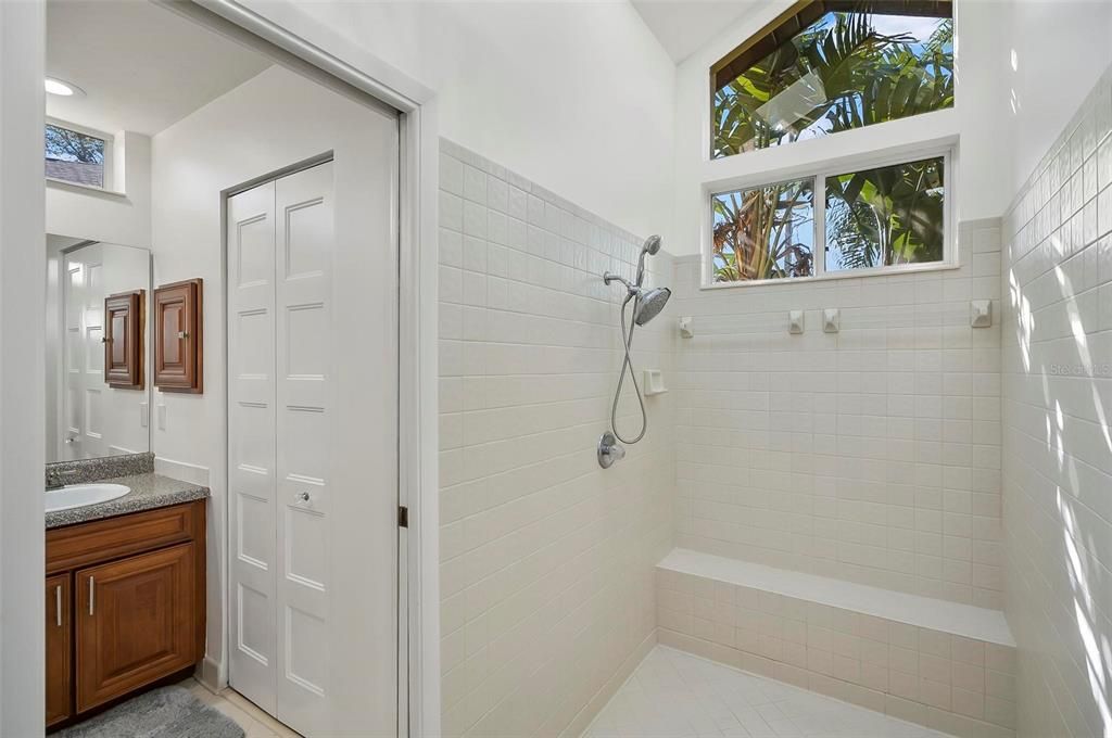 Large garden style shower