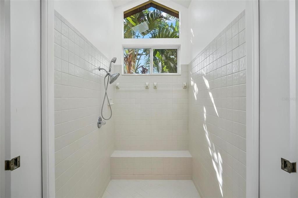 Large garden style shower