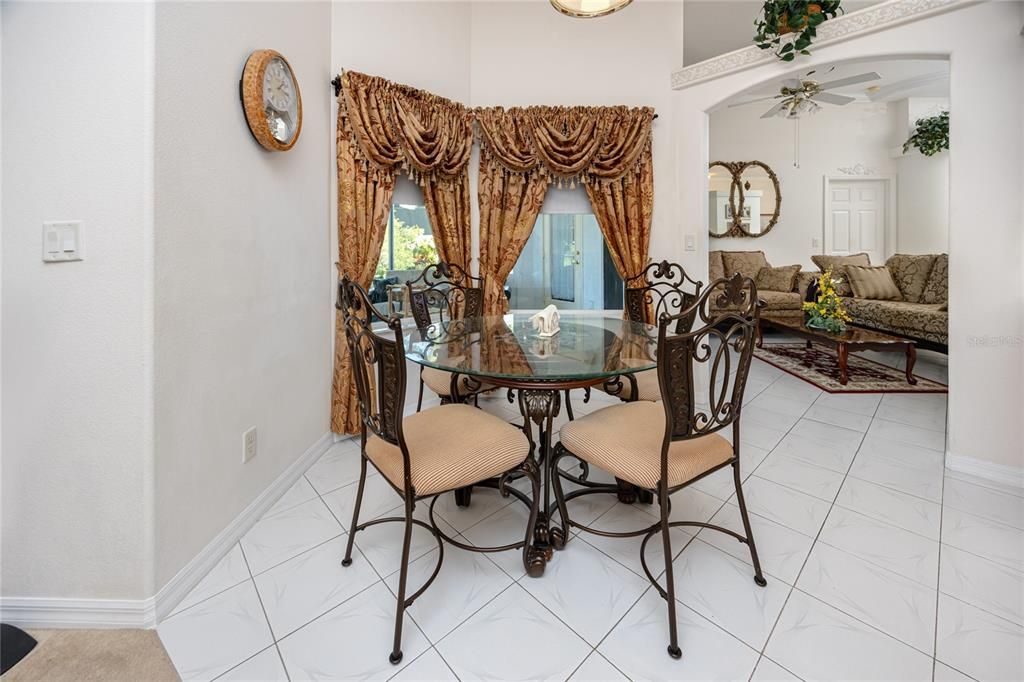 Dining table in the kitchen