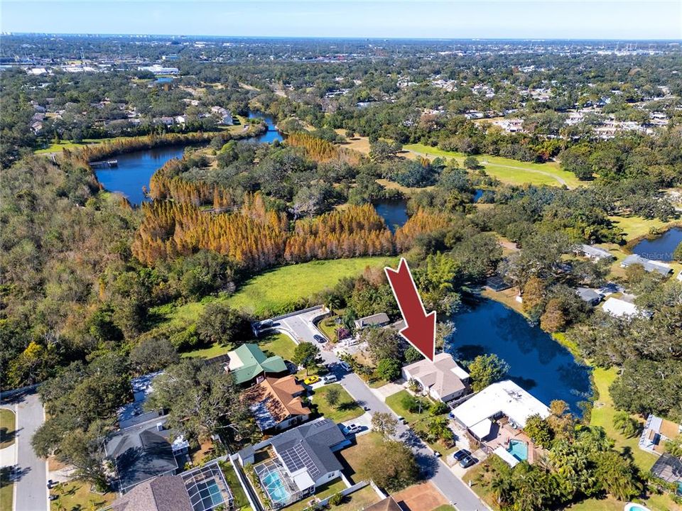 Kapoka Terrace neighborhood aerial view