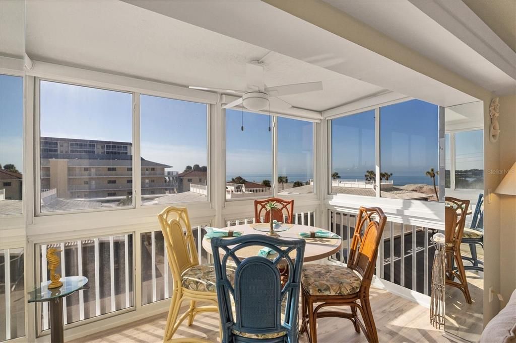 Enjoy spectacular views of the Gulf from your Sunroom