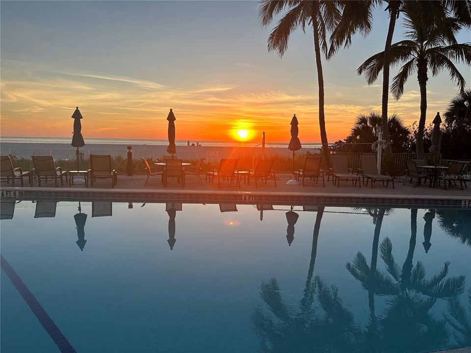 Pool at sunset!