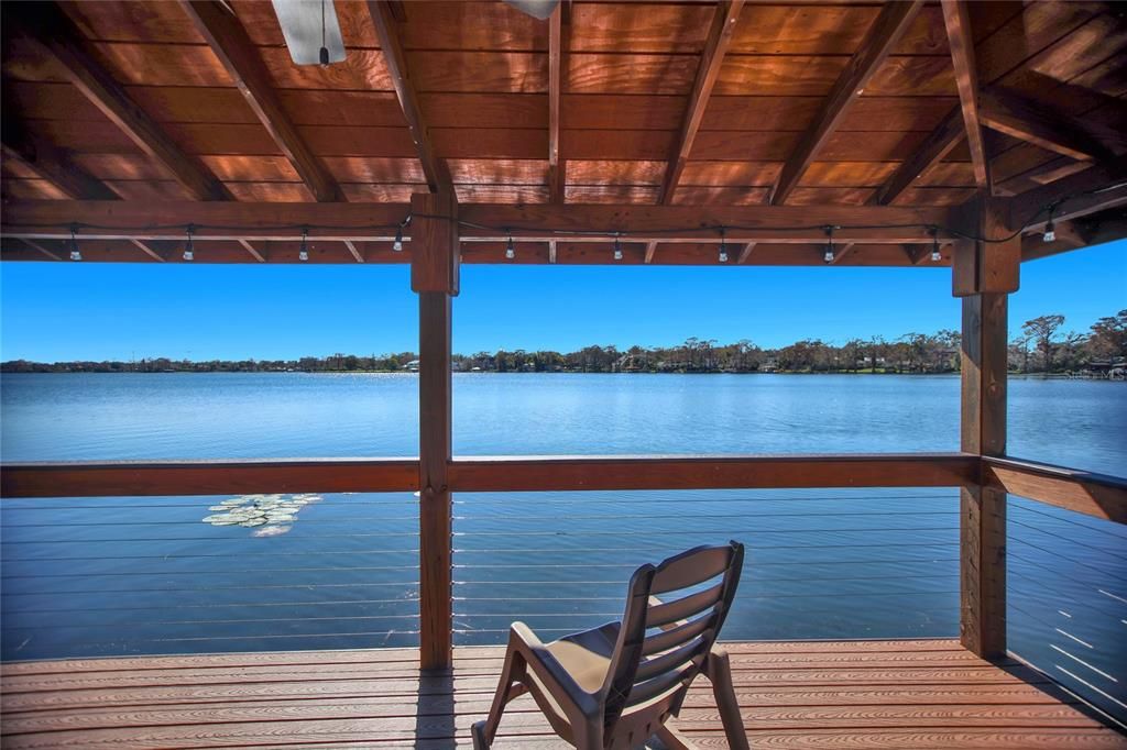 Charming gazebo perfect for sunset views and relaxation.