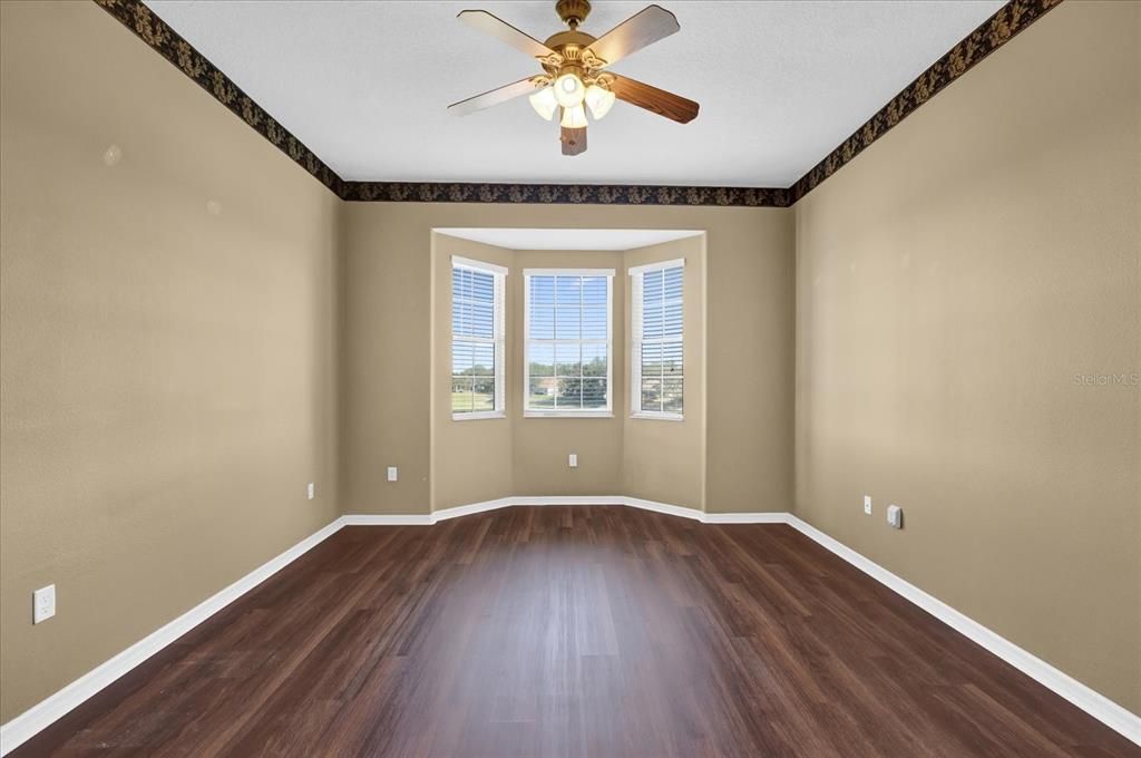 PRIMARY BEDROOM WITH BAY WINDOW