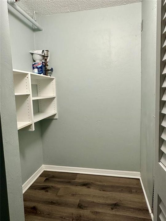 Walk-in Storage Closet in unit.