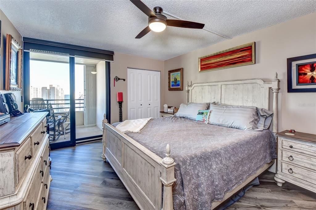 Master Bedroom with 2-closets and balcony