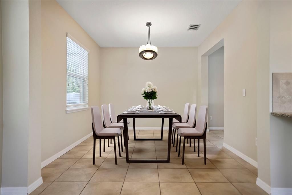 Dining Room with Ceiling Fan