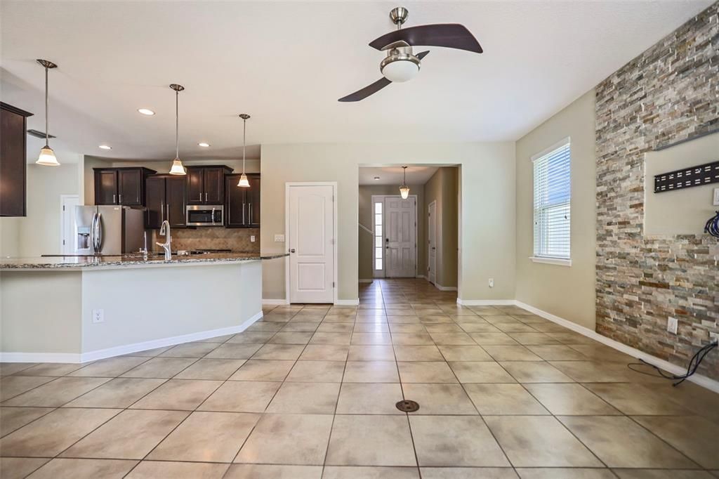 Sliding Glass Doors view to Front Foyer