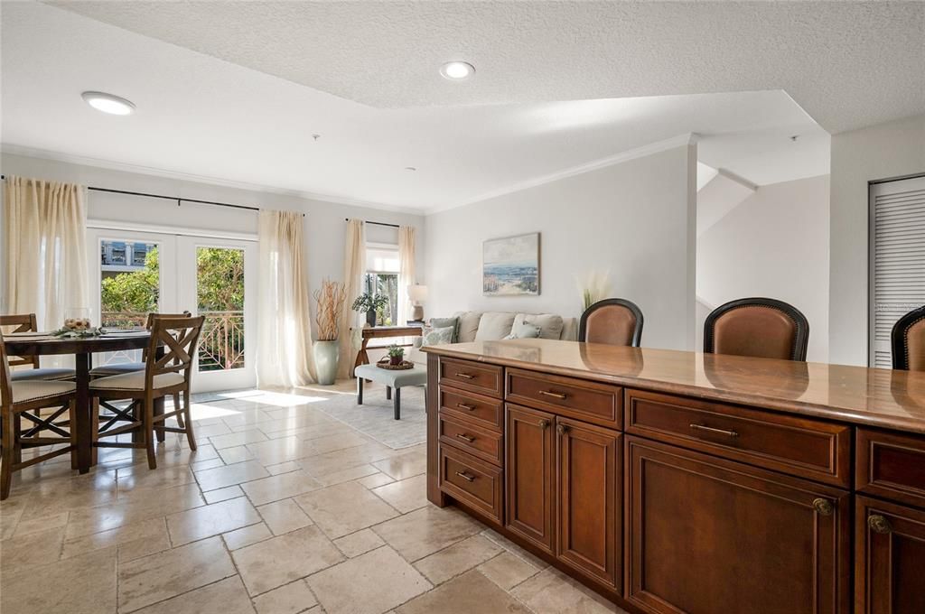 Eat in kitchen with upgraded granite counter top