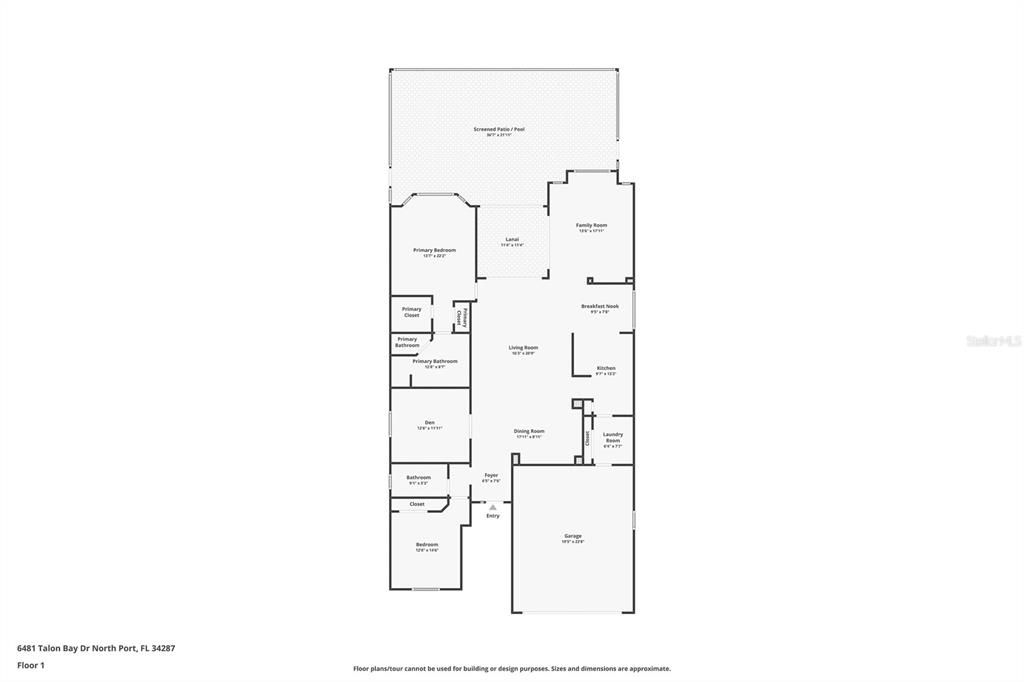 Homes layout-shows privacy in every bedroom and den/office/3rd bedroom