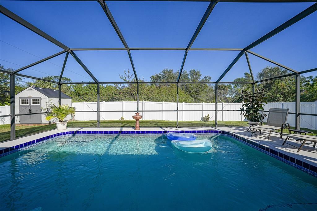 heated pool for year round enjoyment