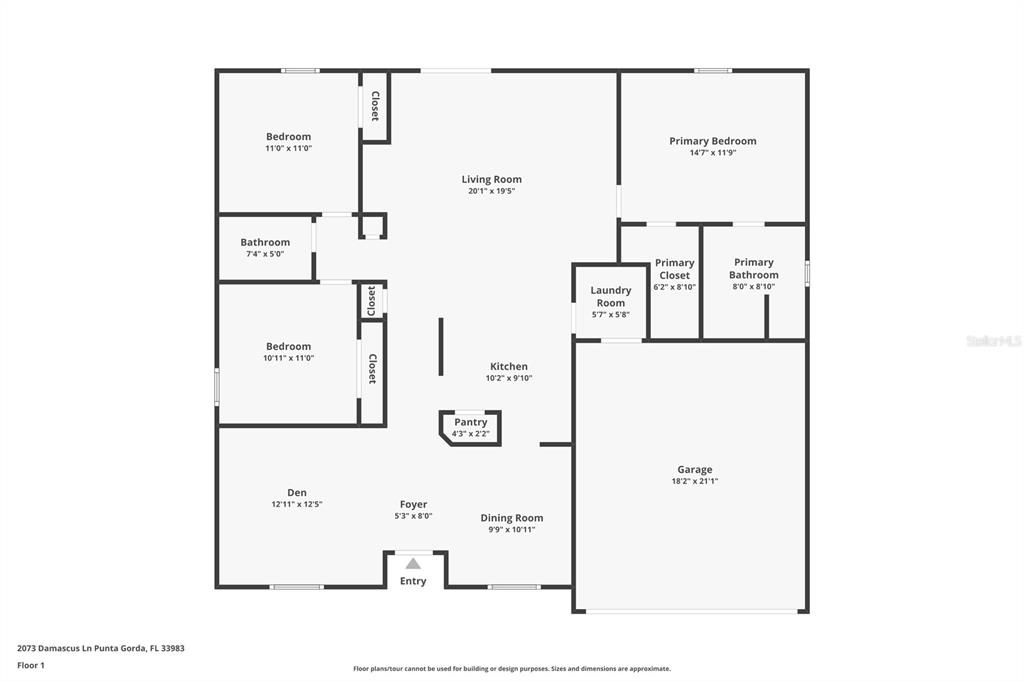 На продажу: $299,900 (3 спален, 2 ванн, 1659 Квадратных фут)