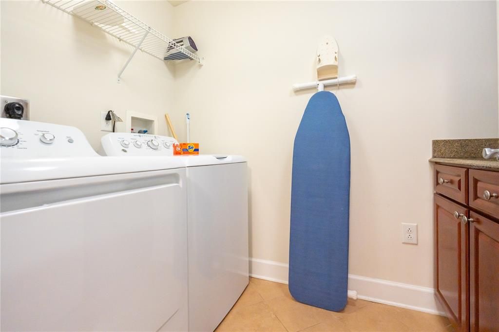 Laundry room off of kitchen