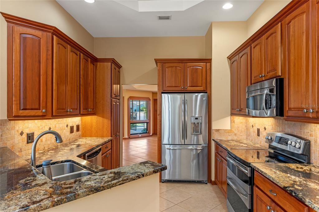 Gourmet Kitchen with Stainless Steel Appliances