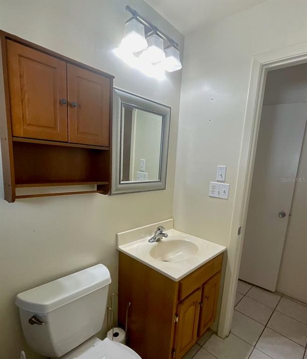 Primary bath vanity area