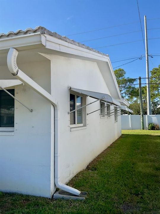 Bedroom side of the house