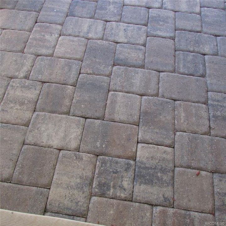 brick floor on porch