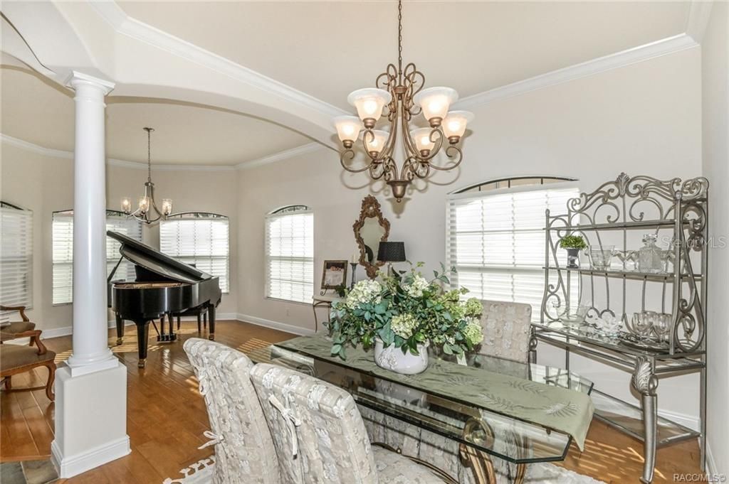 Foyer and dining room