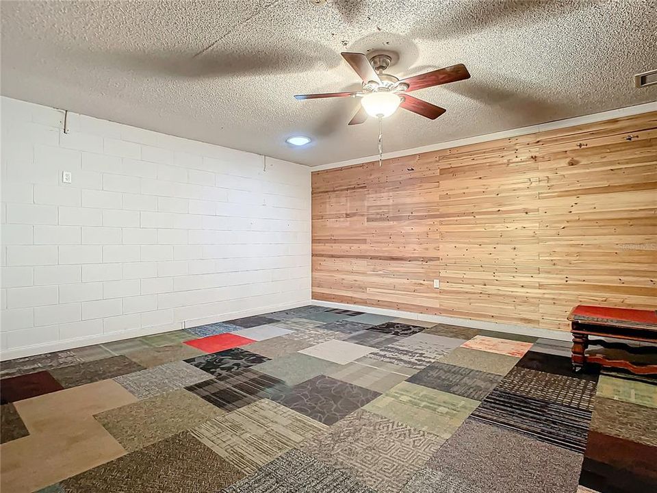 Former garage is bonus room