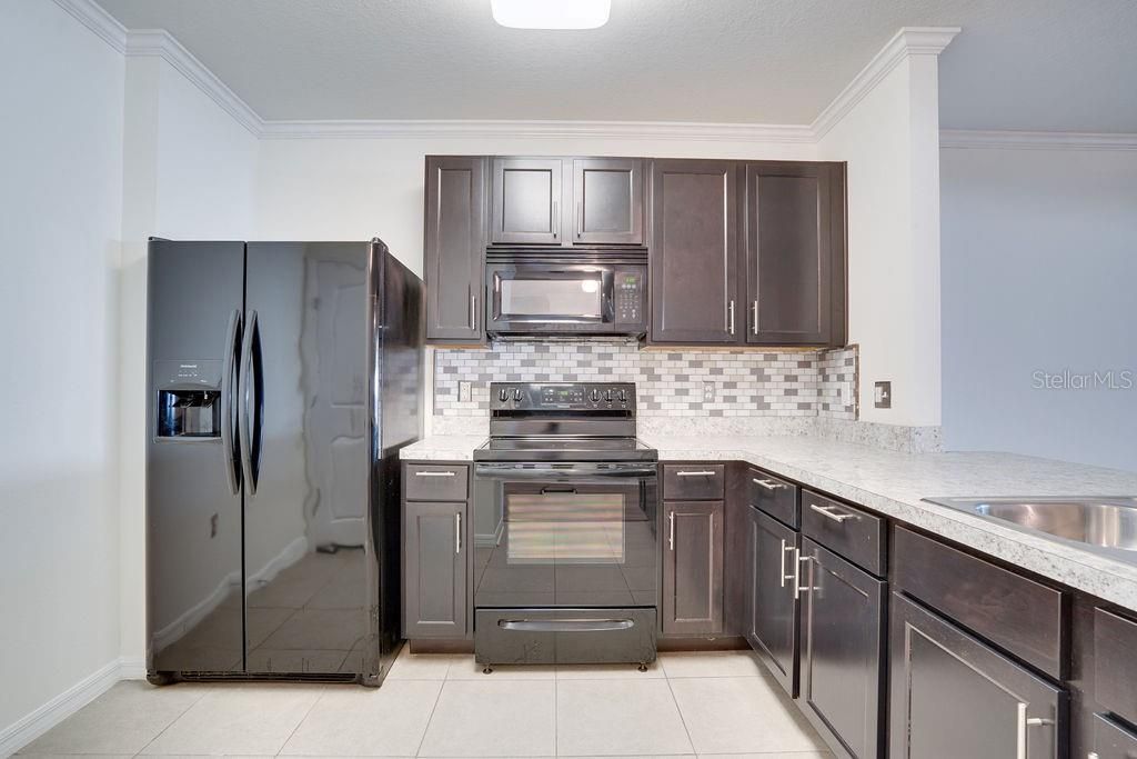 Spacious kitchen.