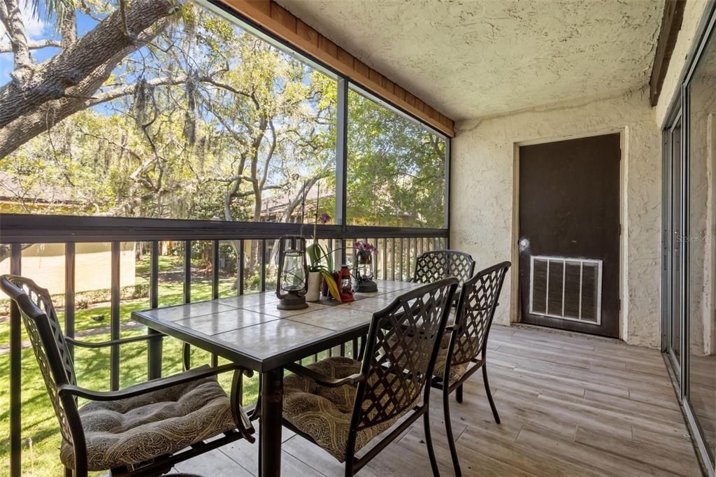 Screened in Porch out back