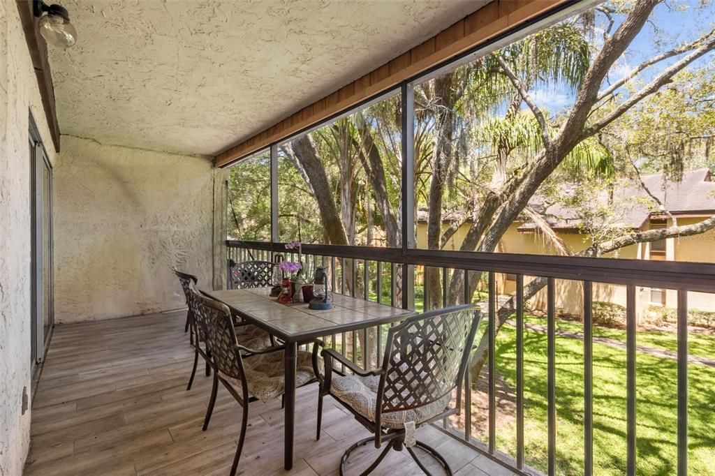 Screened in Porch out back