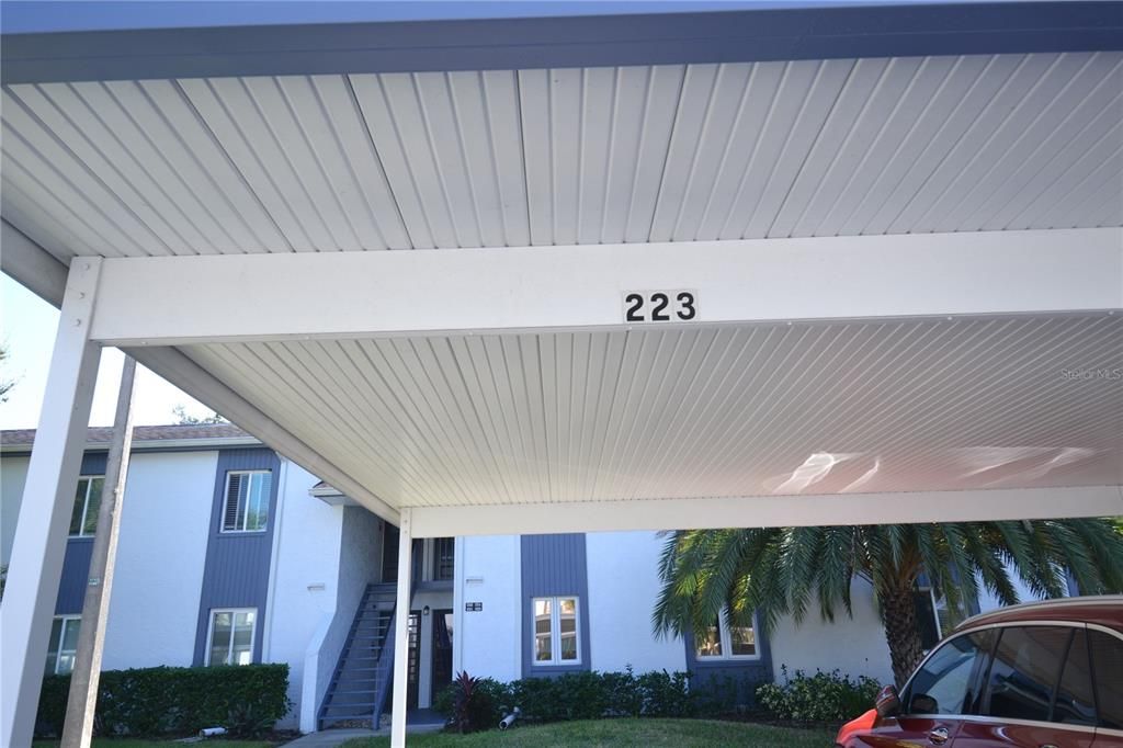 Reserved covered carport