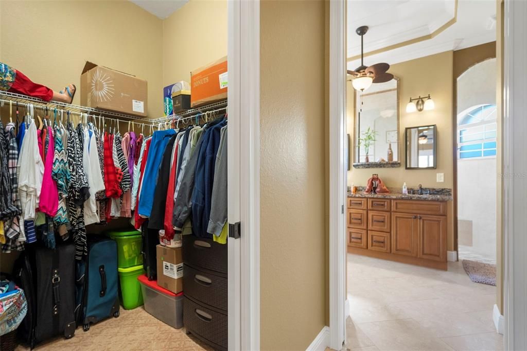 double walk-in closets